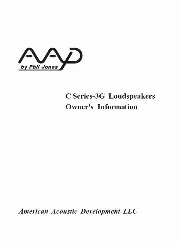 American Acoustic Development Speaker C Series-3G-page_pdf
